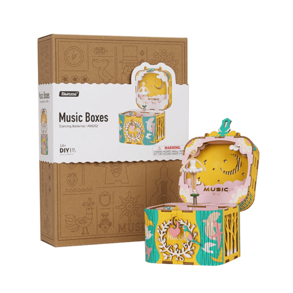 DIY Dancing Ballerina Music Box/Wooden Model Kit - Image 6
