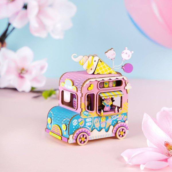 DIY Ice Cream Van Music Box/Wooden Model Kit - Image 3