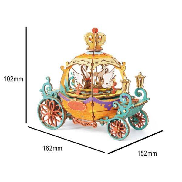 DIY Pumpkin Carriage Music Box/Wooden Model Kit - Image 3