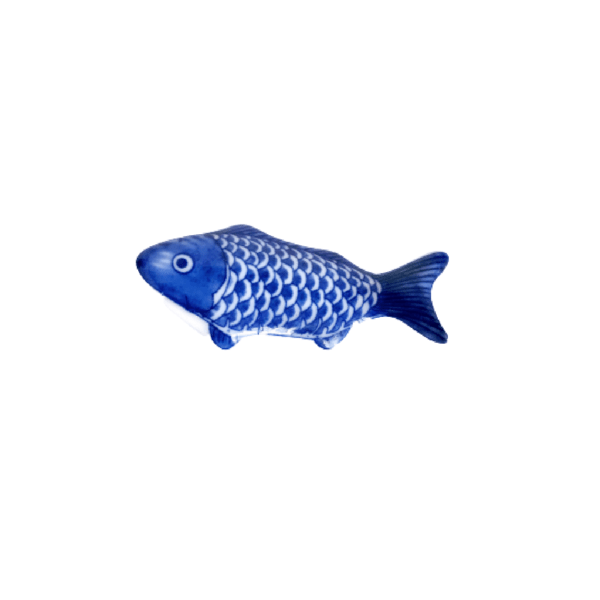 Chopstick Rest-White and Blue Ceramic Fish