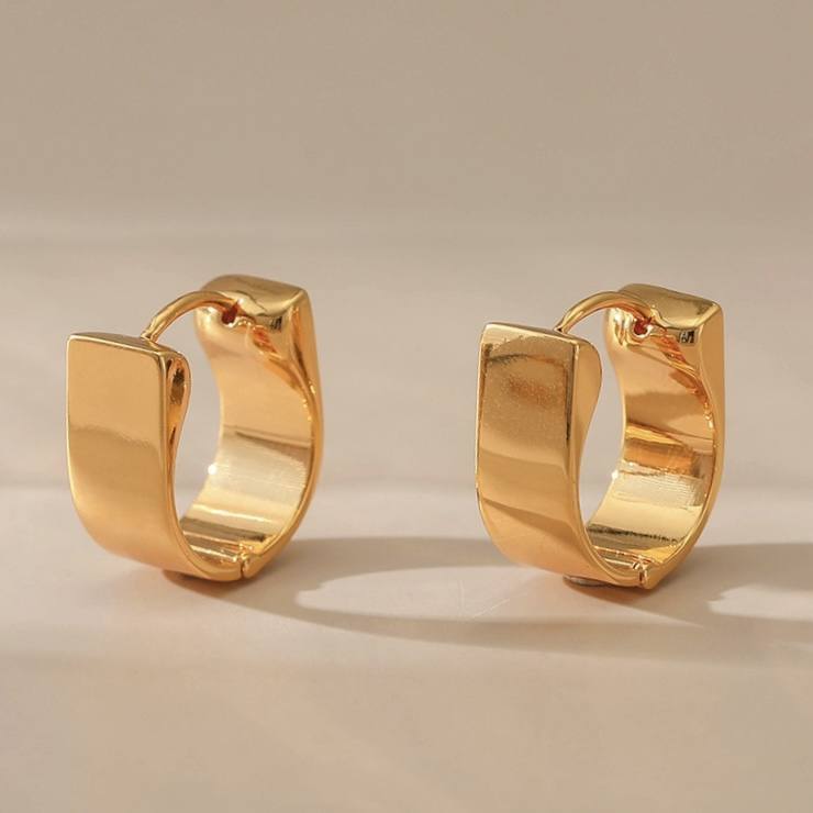Cheap PATAYA U Shape Unique Earrings Rose Gold Color Artificial Zircon  Creative Unusual Earrings Women Geometric Earrings | Joom