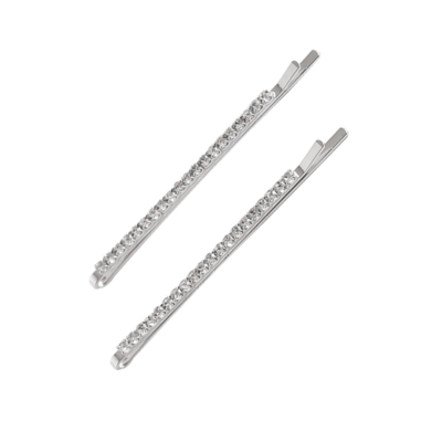 Silver Classic Rhinestone Hair Clips