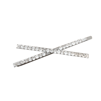 X shape Rhinestone Hair Clip