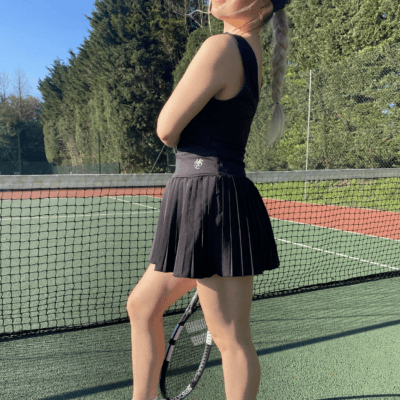 Black tennis skirt